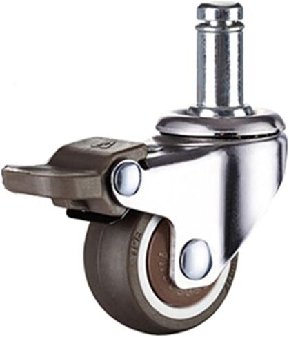 4Pcs 1/1.25/1.5/2 Inch Furniture Casters Wheels Orange Swivel Castor Trolley Rubber(C-4pcs,1.0 inch) in Kuwait