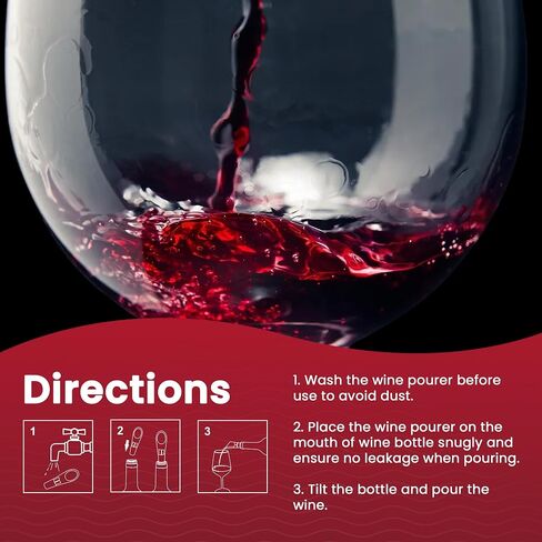 The Travel Spout Wine Aerator-صبر صب البورر الممتاز ، لا تقطر بدون انسكاب Aerator للنكهة المعززة السريعة والتشطيب الأكثر سلاسة ، تصميم فعال ، هدية للتنقل أثناء التنقل in Saudi Arabia