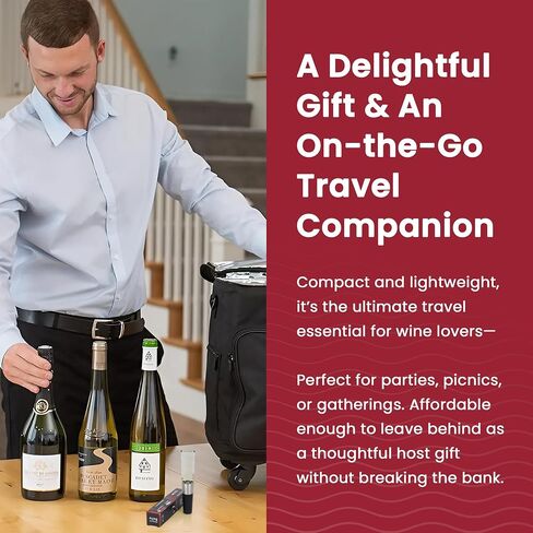 The Travel Spout Wine Aerator-صبر صب البورر الممتاز ، لا تقطر بدون انسكاب Aerator للنكهة المعززة السريعة والتشطيب الأكثر سلاسة ، تصميم فعال ، هدية للتنقل أثناء التنقل in Saudi Arabia