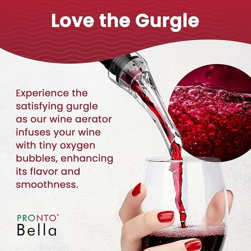 The Travel Spout Wine Aerator-صبر صب البورر الممتاز ، لا تقطر بدون انسكاب Aerator للنكهة المعززة السريعة والتشطيب الأكثر سلاسة ، تصميم فعال ، هدية للتنقل أثناء التنقل in Kuwait