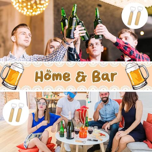 50 PCS Stainless Bottle Opener Bulk Wooden Beer Opener Set, Wood Handheld Heavy Duty Bottle Openers for Bartender Wedding Party Home Kitchen KTV Bar Restaurant in Saudi Arabia