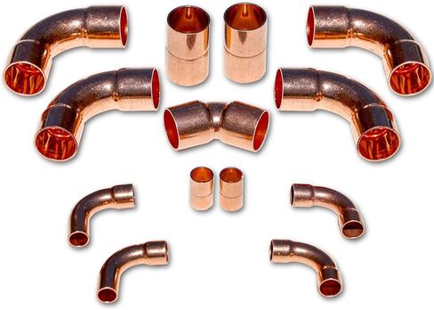 مجموعة مجموعة النحاس مجموعة HVAC R 3/8 و 7/8 مجموعة من النحاس تجهيزات طقم حالة الهواء ، التبريد ، الخط السائل وخطوط الشفط أنابيب أنابيب أنظمة مركزية/تقسيم A/C in Saudi Arabia