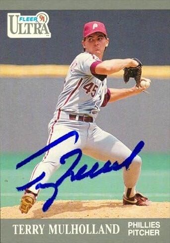Autograph Warehouse 45391 Terry Mulholland Autographed Baseball Card Philadelphia Phillies 1991 Fleer Ultra No .269 in Saudi Arabia