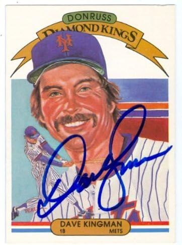 مستودع توقيعه 48342 ديف كينجمان بطاقة البيسبول بطاقة نيويورك ميتس 1982 Donruss Diamond Kings No .17 in Saudi Arabia