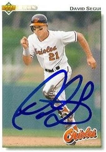 مستودع توقيع 50890 David Segui Cardball Card Baltimore Orioles 1992 Upper Deck No .316 in Saudi Arabia