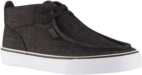 Lugz Men's Strider 2 Classic Canvas Moc Toe Fashion Sneaker, Black/White, 11 in Saudi Arabia
