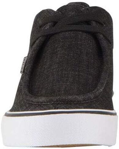 Lugz Men's Strider 2 Classic Canvas Moc Toe Fashion Sneaker, Black/White, 11 in Saudi Arabia