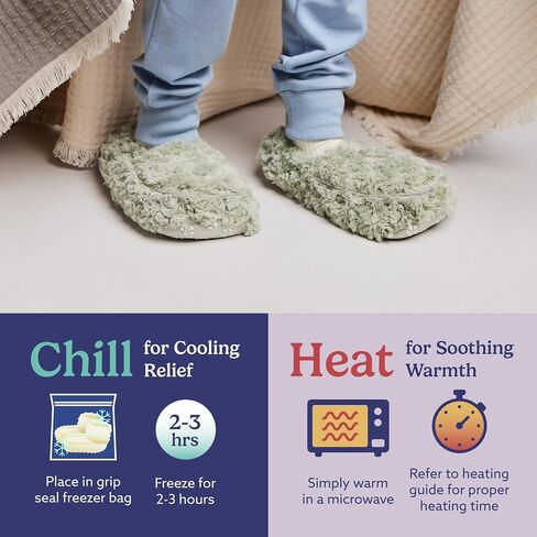 Intelex Fully Microwavable Luxury Cozy Slippers Snowy in Kuwait