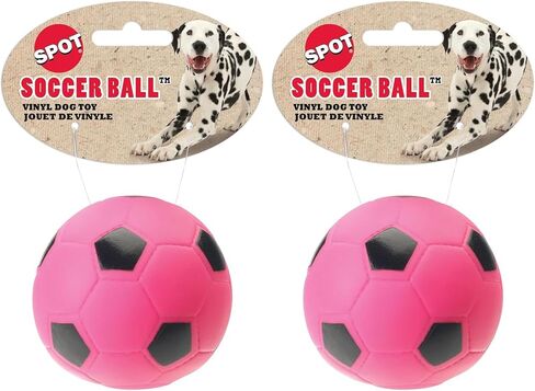 Ethical Vinyl Soccer Ball Dog Toy, 3-Inch
(pink, green, yellow, white - colors may vary) in Saudi Arabia