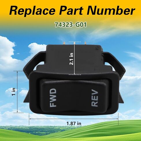 مفتاح الروك العكسي إلى الأمام متوافق مع EZGO TXT PDS Electric 2003-Up ، TXT ELECTRAL TXT 2-CARTRENT ، 4/6-PARKENGER SHOKENT ، ST EXPRESS ، ST SPORT استبدال#: 74323-G01 in Kuwait
