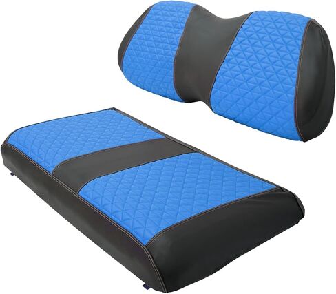 XUANYUDG0769 Golf Cart Seat Covers for Club Car Precedent Onward Tempo OEM Ordinary Seat Cushion Front Sets, Vinyl Leather Made Adjustable Straps and Retractable Buckle/No Stapler Required in Kuwait