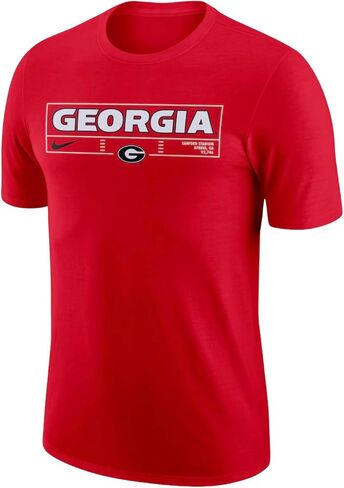 Nike Men's Georgia Bulldogs Wordmark Stadium T-Shirt in Saudi Arabia