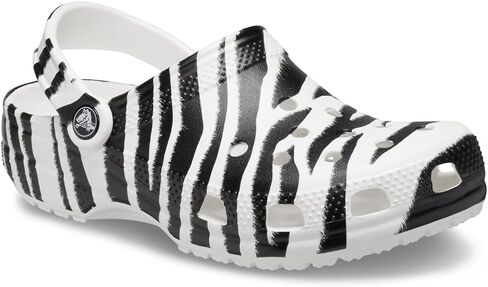 Crocs Unisex-Adult Classic Animal Print Clogs | Zebra and Leopard Shoes, Leopard/Gold, 5 Men/7 Women in Saudi Arabia