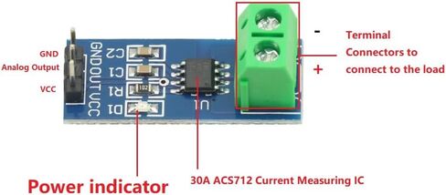 3PCS ACS712 HALL تأثير وحدة المستشعر الحالية 30A النطاق ACS712 + 3PCS DC 0-25V وحدة استشعار الجهد لأجهزة استشعار Arduino الحالية in Saudi Arabia