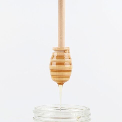 DESIOLE 4Pcs Wooden Honey Dipper Sticks, 6.3 Inch Honey Comb Stick, Mini Honey Mixing Stirrer Spoon for Honey Jar Dispense Drizzle Honey Wedding Party in Saudi Arabia