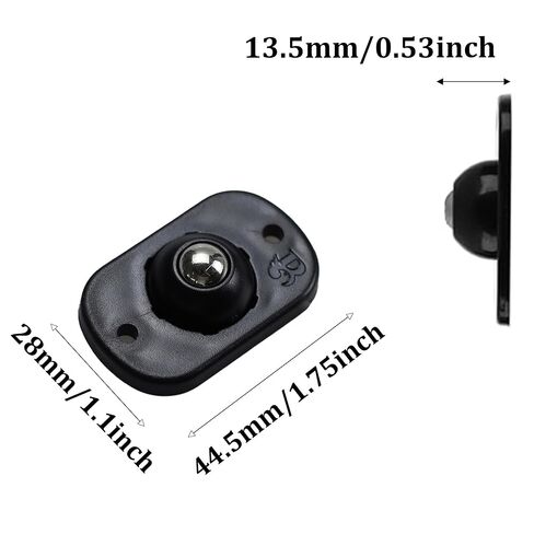 12pcs عجلات ذات عجلات مقطوعة من طراز Debivel Debivel ، وعجلات كرة دوران 360 درجة ، وعمليات نقل العجلات العالمية لصناديق التخزين ، الأثاث الصغير ، ألعاب المطبخ (أسود) in Kuwait