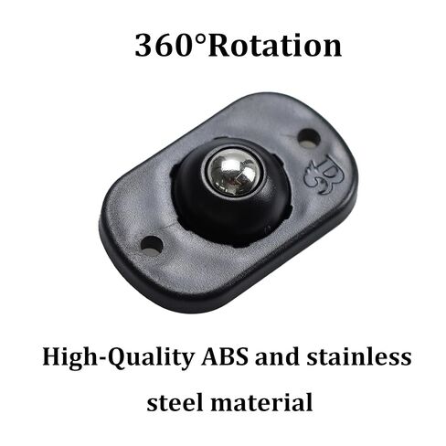 12pcs عجلات ذات عجلات مقطوعة من طراز Debivel Debivel ، وعجلات كرة دوران 360 درجة ، وعمليات نقل العجلات العالمية لصناديق التخزين ، الأثاث الصغير ، ألعاب المطبخ (أسود) in Kuwait