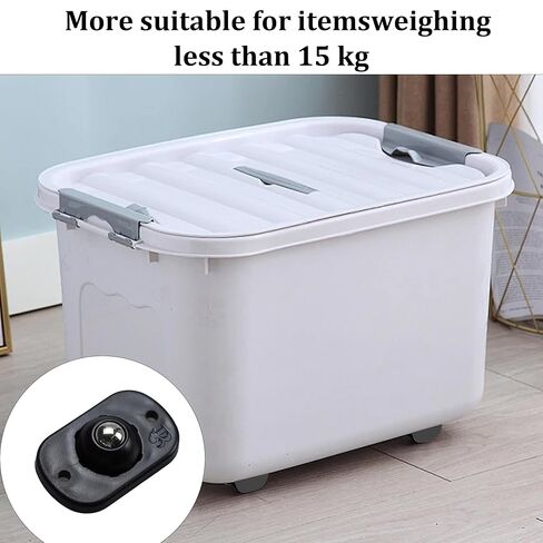 12pcs عجلات ذات عجلات مقطوعة من طراز Debivel Debivel ، وعجلات كرة دوران 360 درجة ، وعمليات نقل العجلات العالمية لصناديق التخزين ، الأثاث الصغير ، ألعاب المطبخ (أسود) in Kuwait