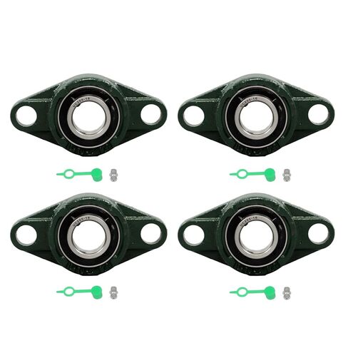 findmall 4Pcs UCFL205-16 Pillow Block with Seat Bearing 1 Inch Hole 2 Bolts, Self Alignment for Various Machinery in Saudi Arabia
