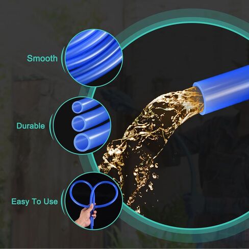 METALLIXITY Silicon Tubing(4mm ID x 6.4mm OD x 1 m), Pure Silicone Hoses High Temp - for Printer, Hot Water Dispenser, Engine, Brewing, Fish Tank Air Pump, Pump Transfer, Blue in Saudi Arabia