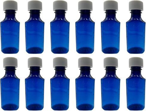 Sandhill Tools Pharmacy Medicine Medicine Proof Cobalt Blue Bottles 2 Oz مع أغطية مقاومة للأطفال ، مثالية للسفر (24 حزمة) in Kuwait