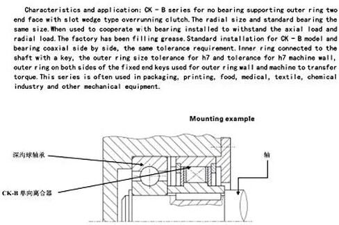 Needle Roller Bearings CK-B CAMB Wedge Type One Way Clutch Bearing CK-B3062 CK-B3072 CK-B3572 CK-B1042 Overrunning Clutches and Backstops Bearings(CK B3062) in Saudi Arabia
