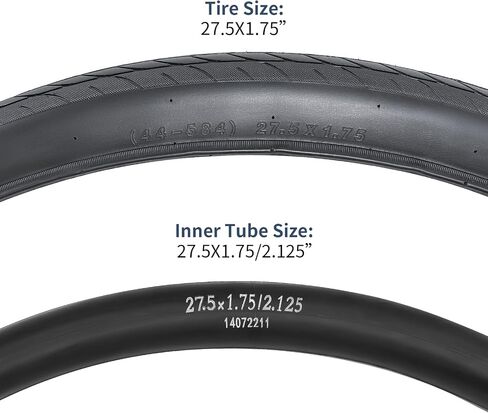 yunscm 2-pcs 27.5 "إطارات الدراجة 27.5 × 1.75/44-584 و 27.5" صمام أنابيب الدراجة schrader مع شريحة 2 متماسكة مع 27.5 × 1.75 27.5x1.75 27.5x1.75 الدراجة إطارات وأنابيب الدراجة (Y-780) in Kuwait