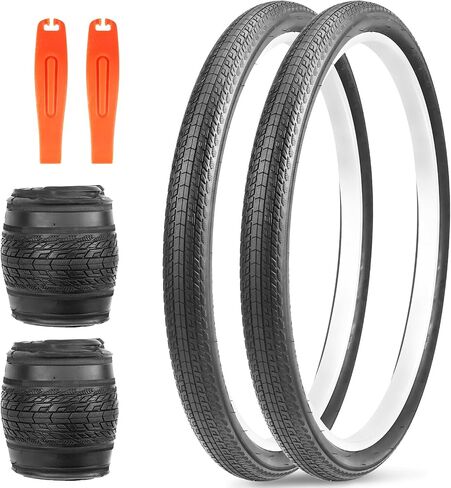 20/24 × 1.75 بوصة إطارات إطارات المدينة إطارات الدراجة 2 حزمة مضادة للانزلاق بديل قابل للطي جميع إطارات التضاريس للأطفال BMX قابلة للطي دراجة المدينة in Kuwait