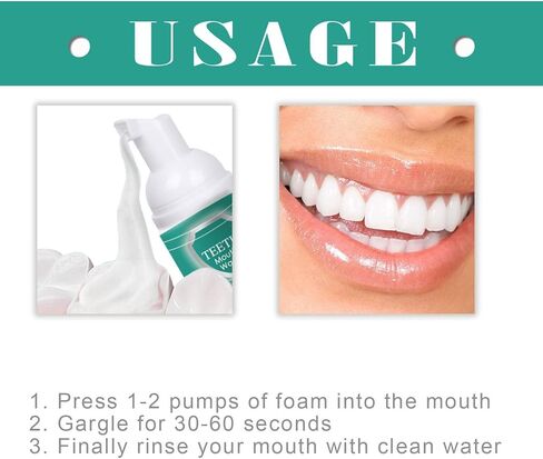 2PCS Foam Toothpaste,Stain Removal Toothpaste for Sensitive Teeth, Ultra-fine Mousse Foam, Deeply Cleans Gums, Removes Stains, Refreshes Breath (2) in Kuwait