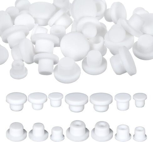 Molain 35 Pcs Silicone Salt and Pepper Shaker Stoppers, Reusable Salt Shaker Plugs Stopper, 10/11/12/13/14/15/16mm Replacement Salt Pepper Shaker Stopper Plugs for Home Kitchen Pots Bottles Pipes in Saudi Arabia