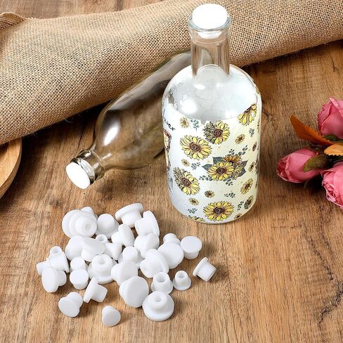 Molain 35 Pcs Silicone Salt and Pepper Shaker Stoppers, Reusable Salt Shaker Plugs Stopper, 10/11/12/13/14/15/16mm Replacement Salt Pepper Shaker Stopper Plugs for Home Kitchen Pots Bottles Pipes in Saudi Arabia