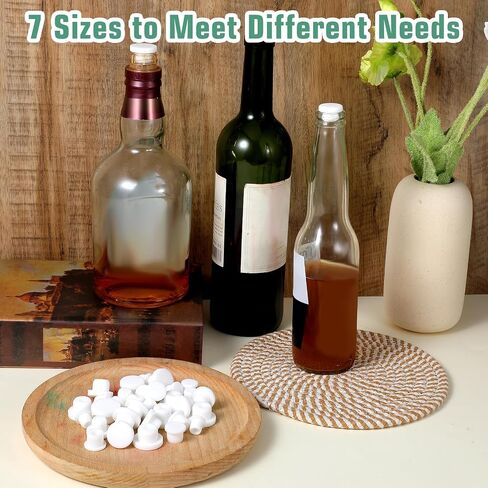Molain 35 Pcs Silicone Salt and Pepper Shaker Stoppers, Reusable Salt Shaker Plugs Stopper, 10/11/12/13/14/15/16mm Replacement Salt Pepper Shaker Stopper Plugs for Home Kitchen Pots Bottles Pipes in Saudi Arabia