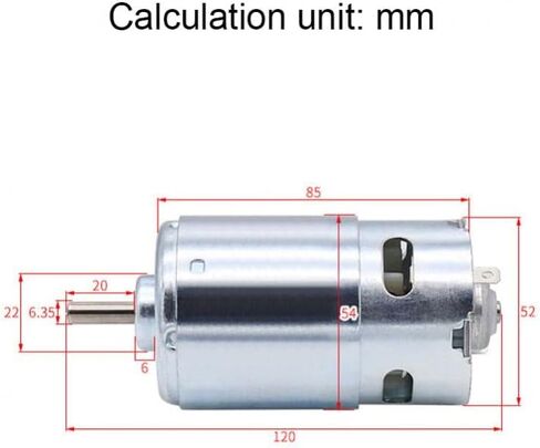 997 DC Motor 12-36V 18000RPM Large Torque Micro Motor with Double Ball Bearing for Electric Drill Power Tools(4500-13500RPM) in Saudi Arabia