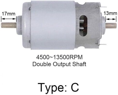 997 DC Motor 12-36V 18000RPM Large Torque Micro Motor with Double Ball Bearing for Electric Drill Power Tools(4500-13500RPM) in Saudi Arabia