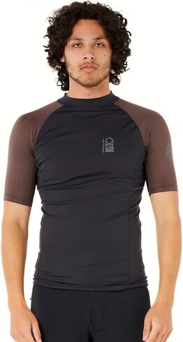 RIP Curl Men's Search UPF 50 Performance Short Sleeve Rashguard in Saudi Arabia