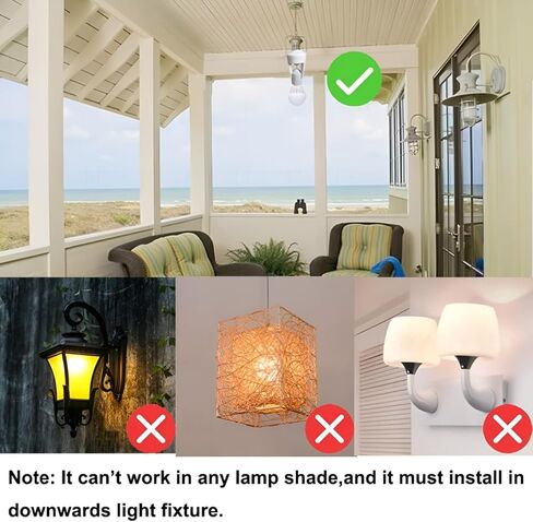 PIR Motion Sensor Light Socket المسمار الذكي في منفذ المصباح الكهربائي متوافق مع E26/E27 Motion Motion Actived Holder Adapter التحكم التلقائي لغرفة تخزين المرآب (4Pack) in Saudi Arabia