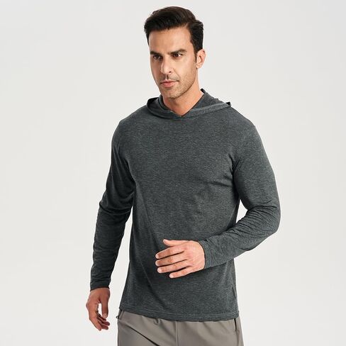 2PC Men's Athletic Hooded Shirts – Dry Fit Long Sleeve for Gym, Fishing & Sun Protection in Kuwait