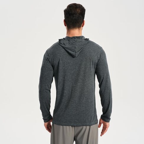 2PC Men's Athletic Hooded Shirts – Dry Fit Long Sleeve for Gym, Fishing & Sun Protection in Kuwait