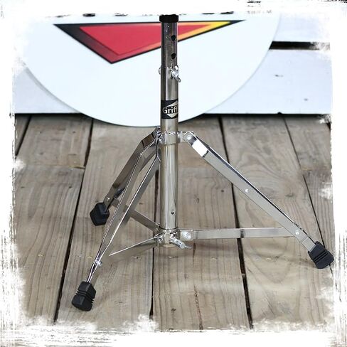 Griffin Pated Drum Throne (Chromeelite Edition) - براز طالبة قابلة للتعديل مع أجهزة مزدوجة مسفقة للممارسة ، الاستوديو ، كرسي الغيتار واستخدام الإيقاع in Saudi Arabia