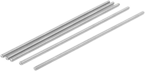 uxcell M6 x 150mm 304 Stainless Steel Fully Threaded Rod Bar Studs Hardware 5 Pcs in Kuwait