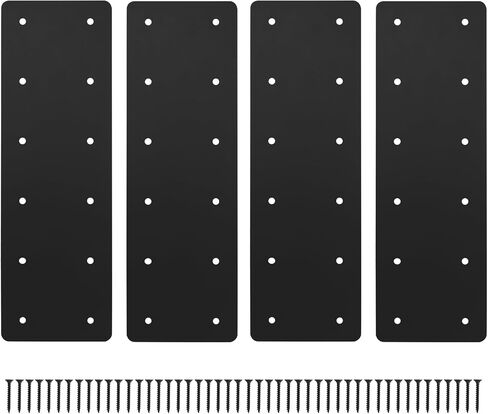 4 حزمة 15.7 "× 5" صفيحة فولاذية مستقيمة ، لوحة إصلاح شديدة التحمل ، post to beam connectors قوس الإصلاح ، حزام الشكل ، أقواس العريشة للخشب 6x6 6x8 الخشب in Kuwait