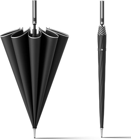 HOUSTIN Extra Large Windproof Golf Umbrella - Automatic Open, Waterproof Travel Umbrella for Adults - Durable & Stylish Design for Superior Rain Protection in Saudi Arabia