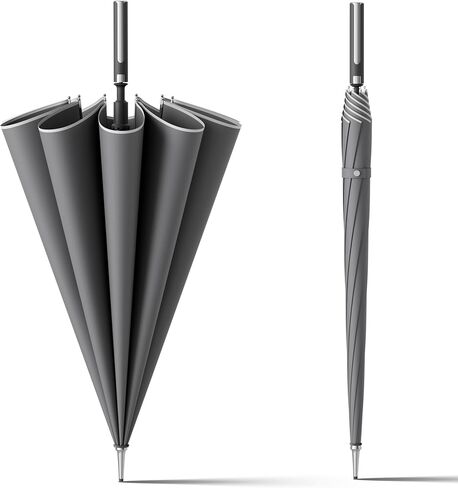 HOUSTIN Extra Large Windproof Golf Umbrella - Automatic Open, Waterproof Travel Umbrella for Adults - Durable & Stylish Design for Superior Rain Protection in Saudi Arabia