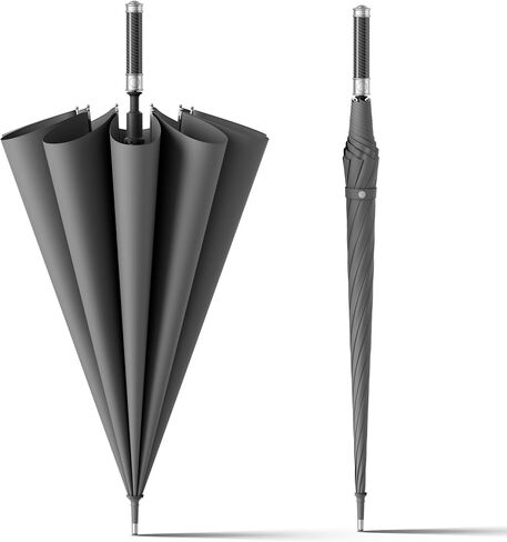 HOUSTIN Extra Large Windproof Golf Umbrella - Automatic Open, Waterproof Travel Umbrella for Adults - Durable & Stylish Design for Superior Rain Protection in Saudi Arabia