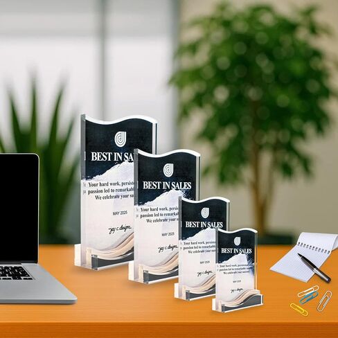 جائزة Lumen Wave-كأس أكريليك مخصص مع قاعدة الموجة ذات الطبقات ، والتصميم المطبوع للأشعة فوق البنفسجية ، واللوحة القابلة للتخصيص ، ومثالية للشركات ، والأعمال ، والأكاديمية ، والقيادة والاعتراف الوظيفي (6 بوصة) in Saudi Arabia