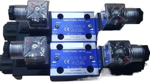 Solenoid valve hydraulic solenoid directional valve DSG-01-3C2-D24/A240-50 Yuci Oil Research(Sky Blue) in Saudi Arabia