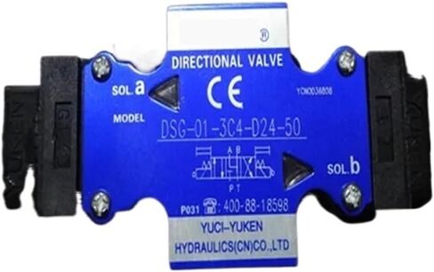 Solenoid valve hydraulic solenoid directional valve DSG-01-3C2-D24/A240-50 Yuci Oil Research(Sky Blue) in Saudi Arabia