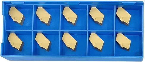 FomaSP GTN-3 (SP300) حشوات كربيد الحز باستخدام الحاسب الآلي من الفولاذ المناسب لأدوات قطع الحز المخرطة SPB326، طلاء أصفر CVD، 10 قطع in Saudi Arabia