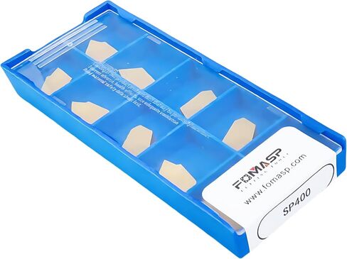 FomaSP GTN-3 (SP300) حشوات كربيد الحز باستخدام الحاسب الآلي من الفولاذ المناسب لأدوات قطع الحز المخرطة SPB326، طلاء أصفر CVD، 10 قطع in Saudi Arabia
