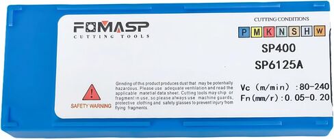 FomaSP GTN-3 (SP300) حشوات كربيد الحز باستخدام الحاسب الآلي من الفولاذ المناسب لأدوات قطع الحز المخرطة SPB326، طلاء أصفر CVD، 10 قطع in Saudi Arabia